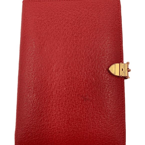 Authentic Gucci Red 6-ring Agenda Planner - Picture 2 of 15